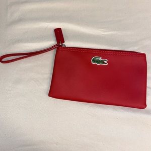 Red Lacoste Wristlet